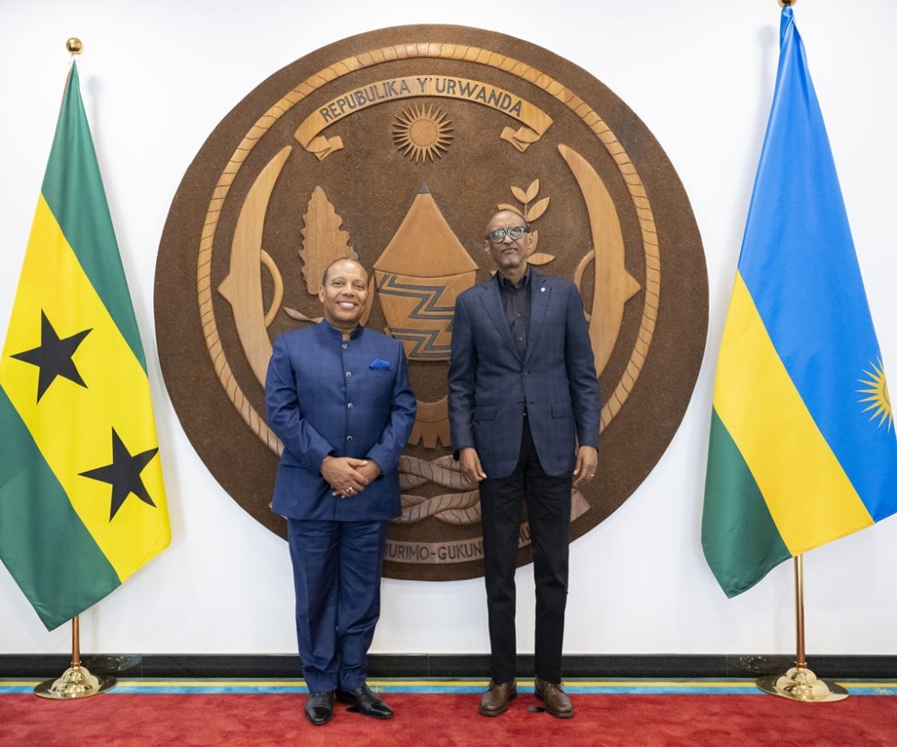 Perezida Kagame Yakiriye Minisitiri W’Intebe Wa São Tomé-et-Príncipe ...